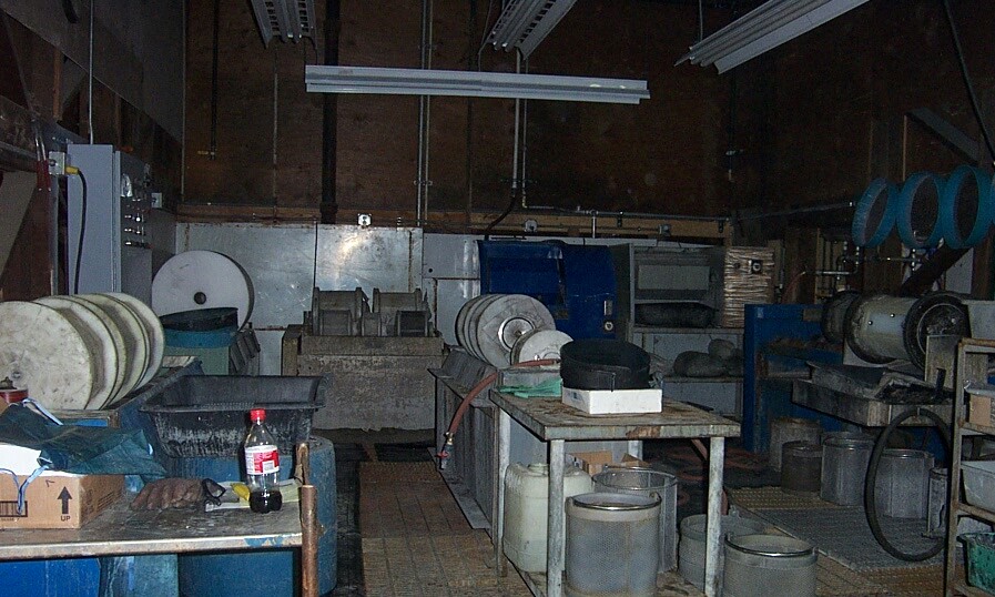 surface preparation done in house for casting,   buttons, buckels,  machine parts,  etc.